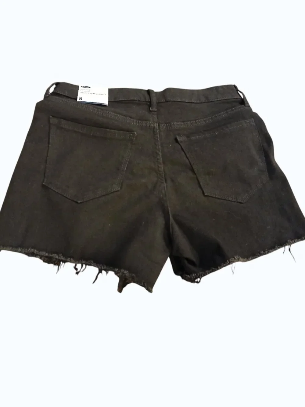 NWT OLD NAVY Black Denim Button Fly Shorts - Picture 6 of 10